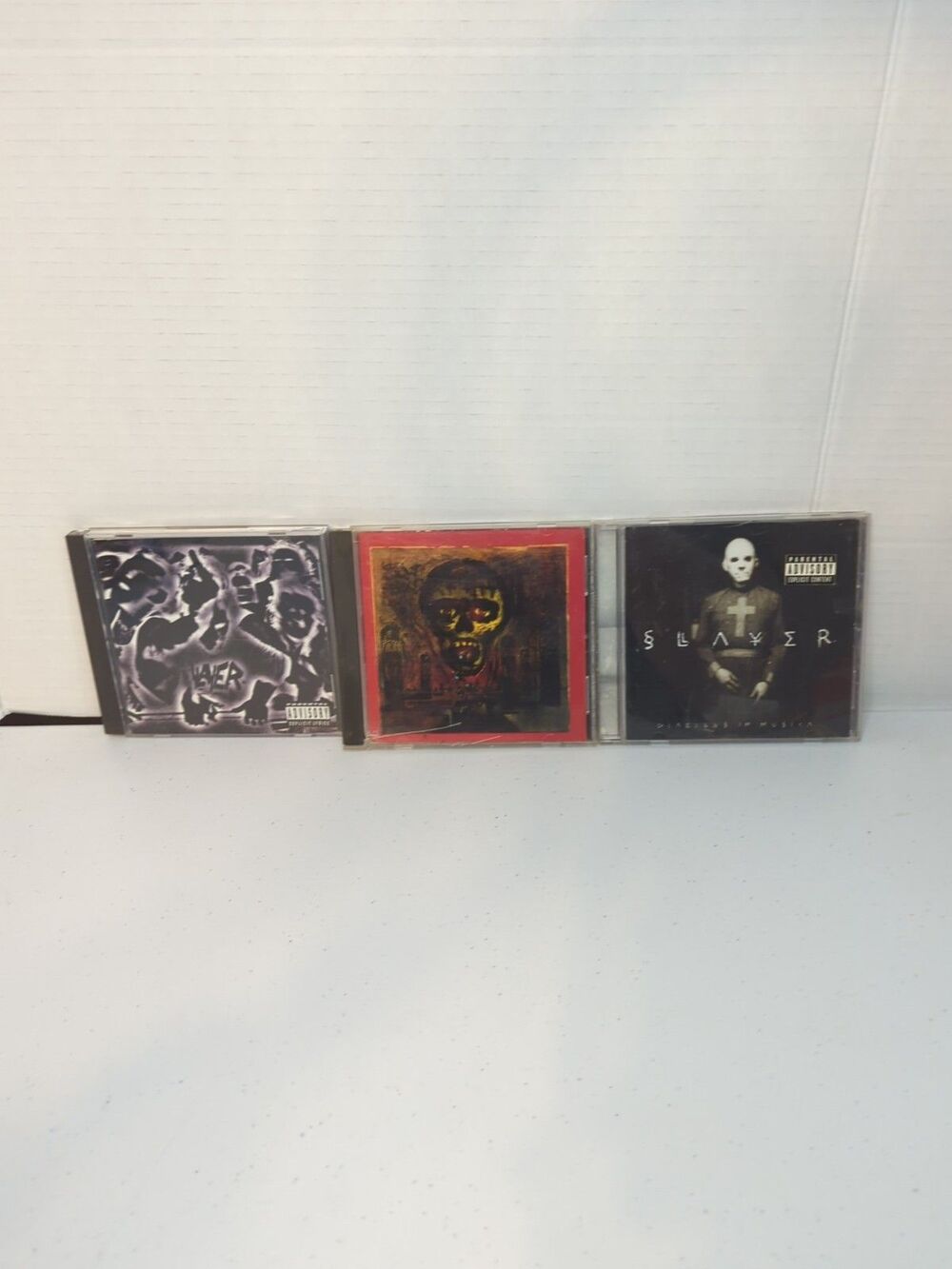 Slayer 3 CD Lot Seasons in the Abyss Diabolis In Musica Undisputed Attitude